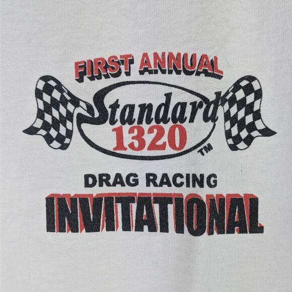 Large Mens T-Shirt April 2005 First Standard 1320 Drag Racing Invitational Vtg - Picture 4 of 7